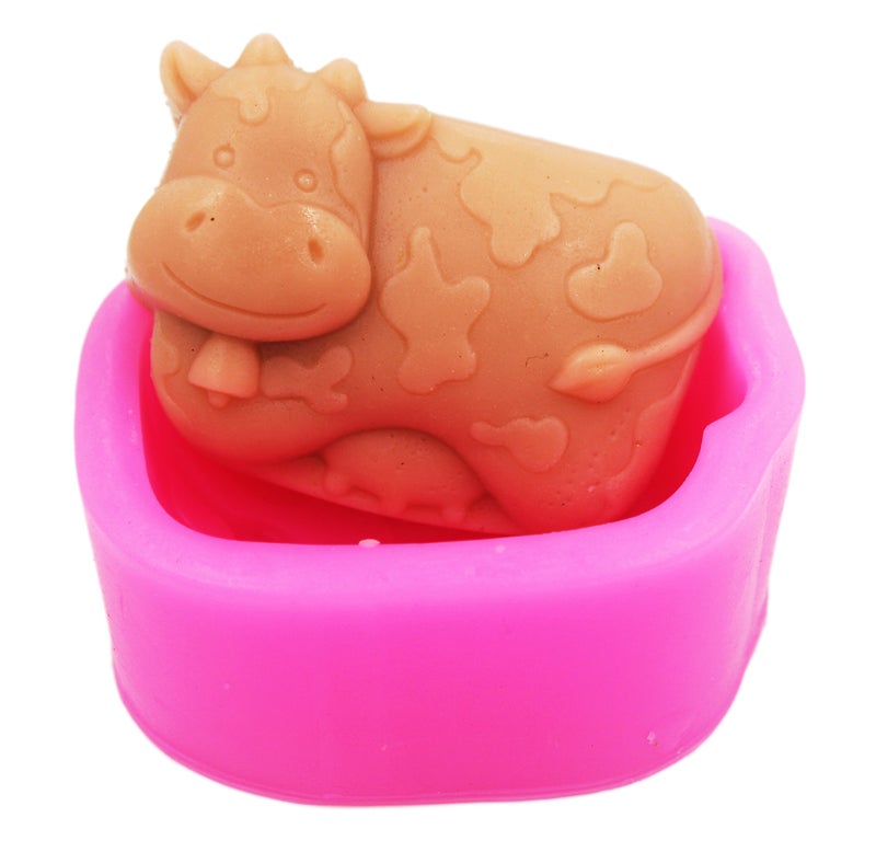 Longzang 2.9"" Dairy Cow 50043 Craft Art Silicone Soap Mold Craft Molds DIY - Image 1